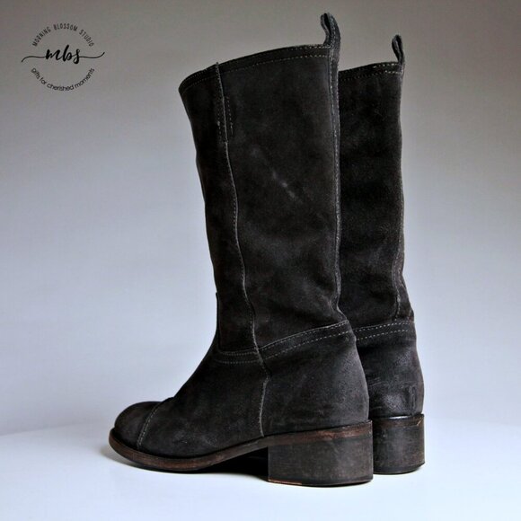 J. Crew Brewster Suede Mid Calf Boots - Picture 5 of 14